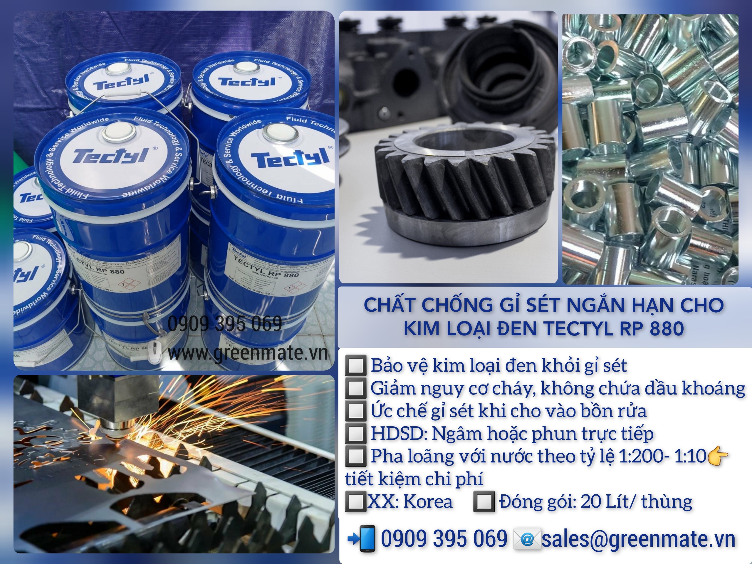 Chất chống gỉ đa dụng cho kim loại đen TECTYL RP 880